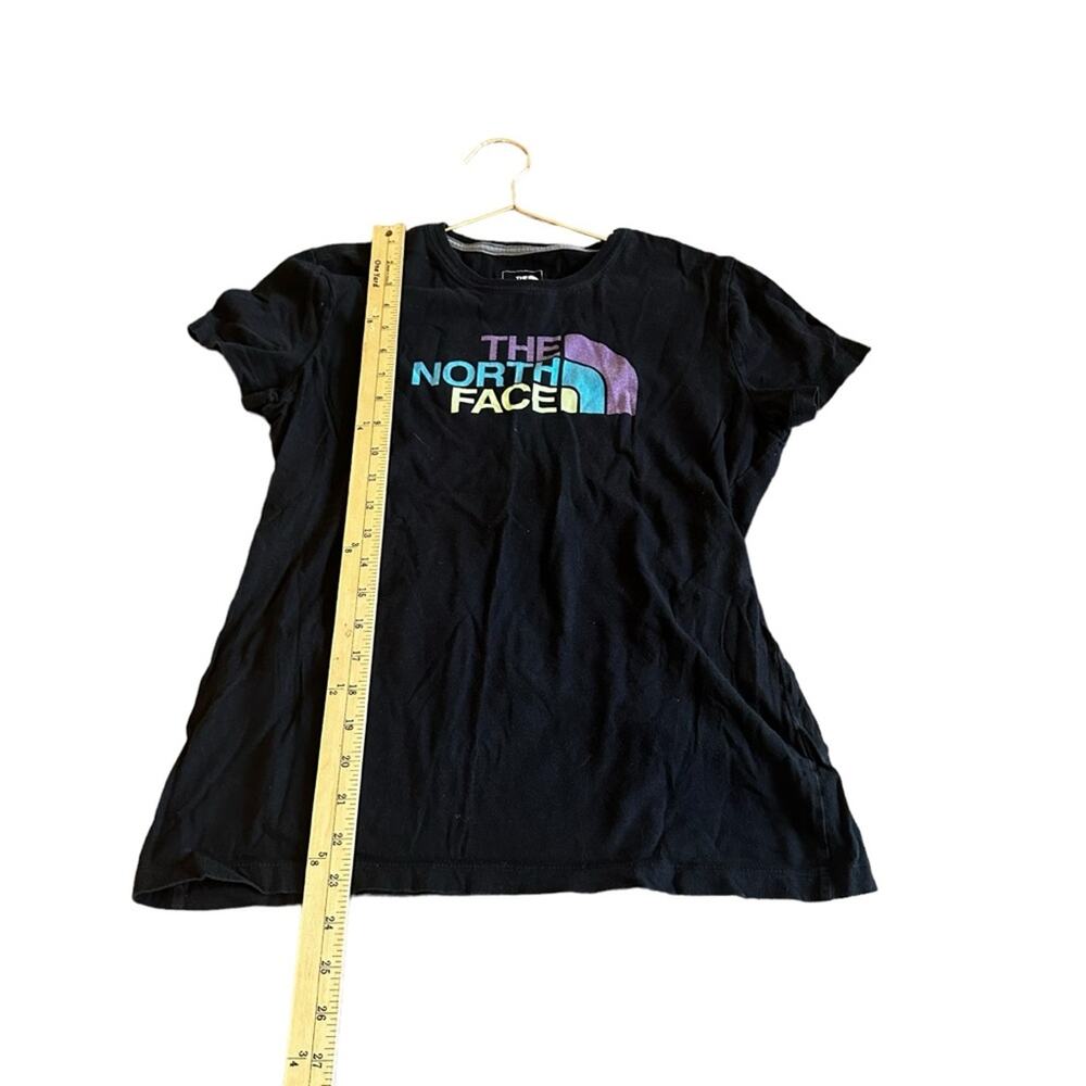 THE NORTH FACE Color Decal Black Short Sleeve Tshirt Size medium classic - Picture 4 of 5